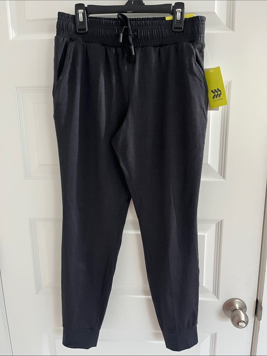 all in motion Pants - all in motion Heathered Black Drawstring Jogger Pants